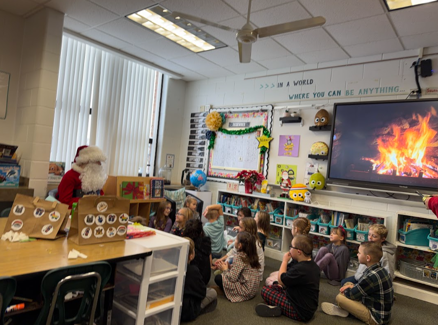 santa's visit to the learning center