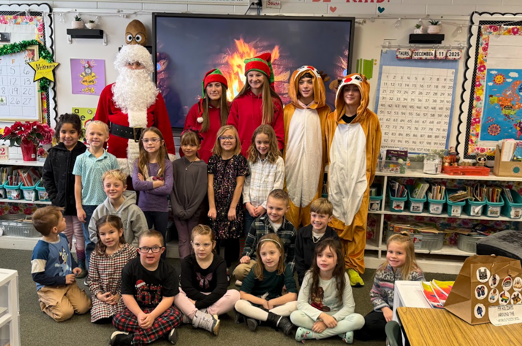santa's visit to the learning center