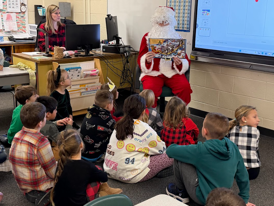 santa's visit to the learning center