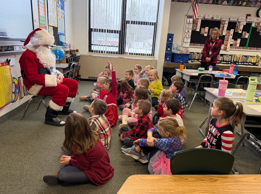 santa's visit to the learning center