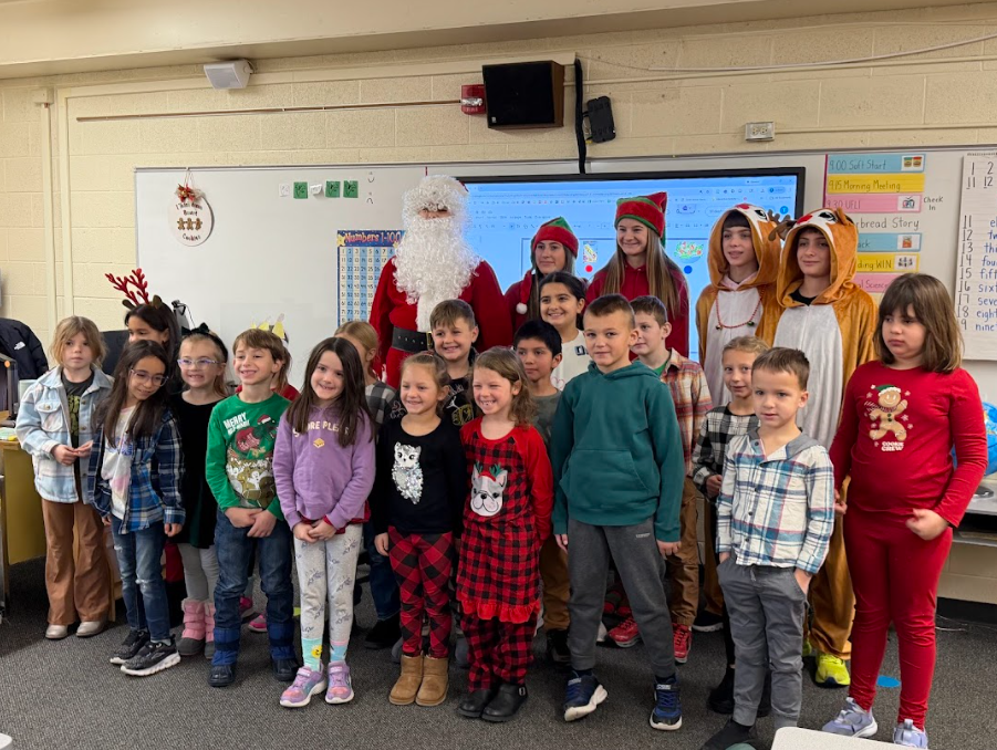 santa's visit to the learning center