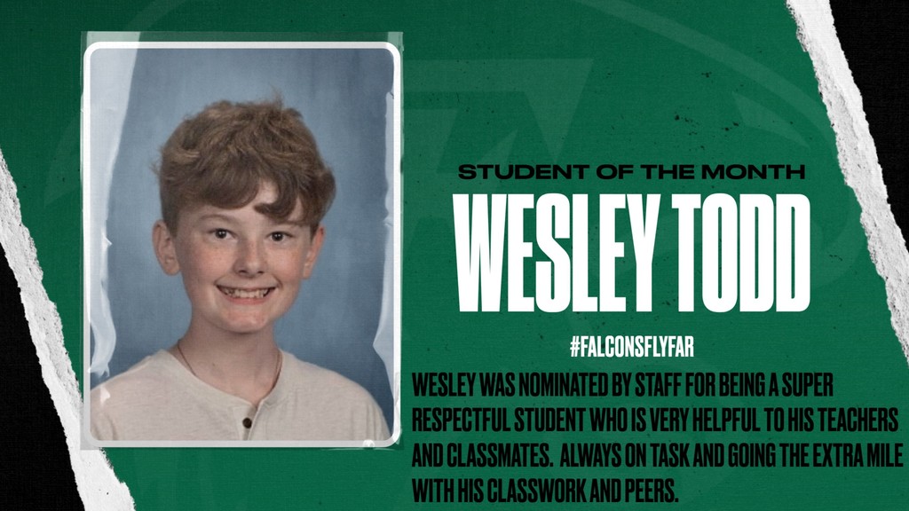 January Students of the Month