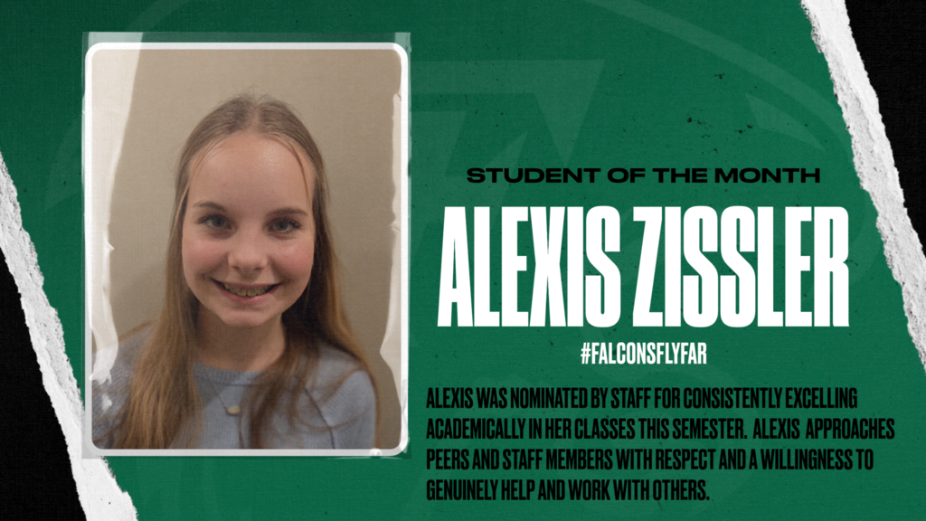 January Students of the Month