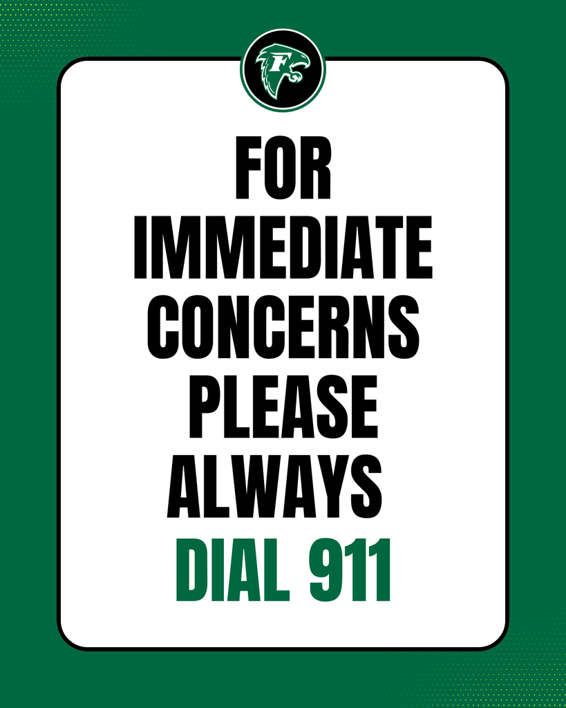 For immediate concerns please always