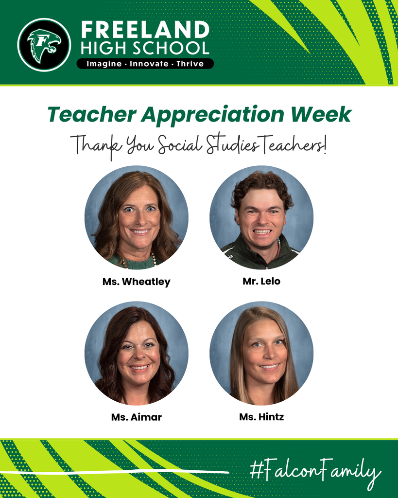 Freeland High School Teacher Appreciation Week with Photos of Social Studies Teachers
