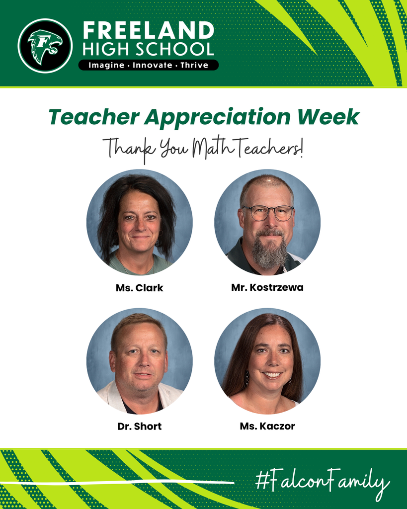 Freeland High School Teacher Appreciation Week with Photos of Math Teachers
