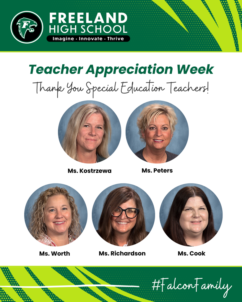 Freeland High School Teacher Appreciation Week with Photos of Special Education Teachers