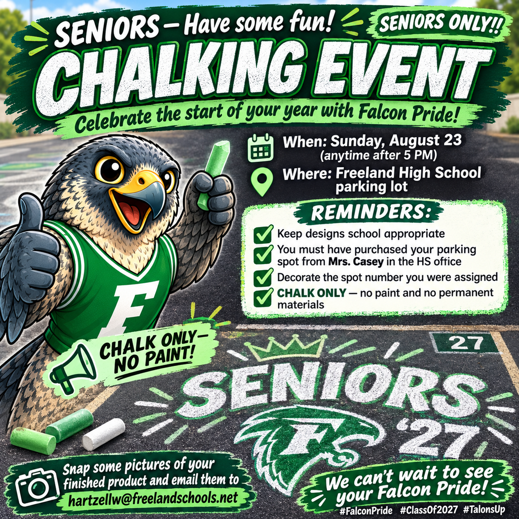 Seniors - Chalk Your Spot!