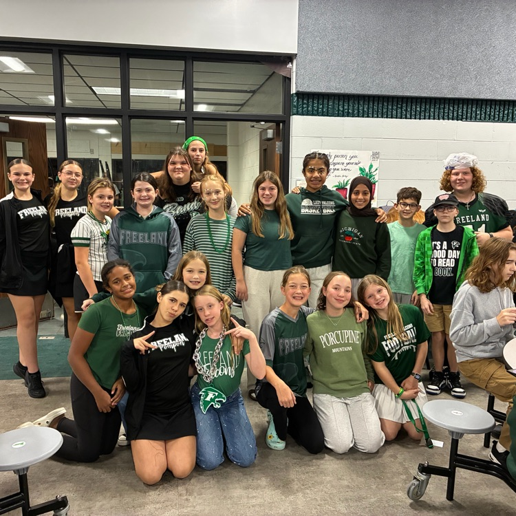 green and white