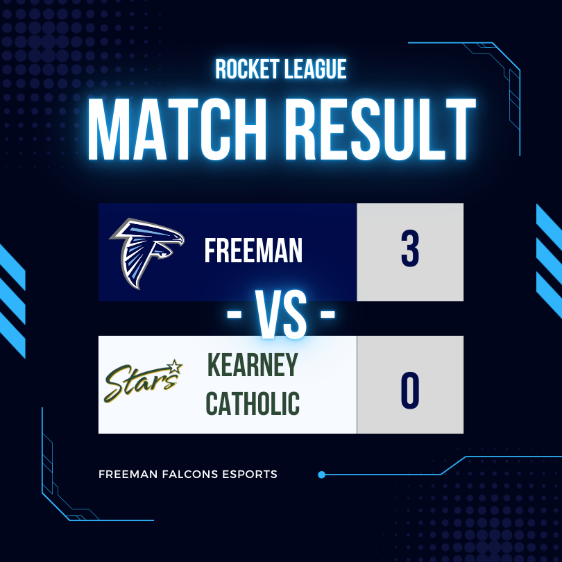 esports results Freeman 3 Kearney 0