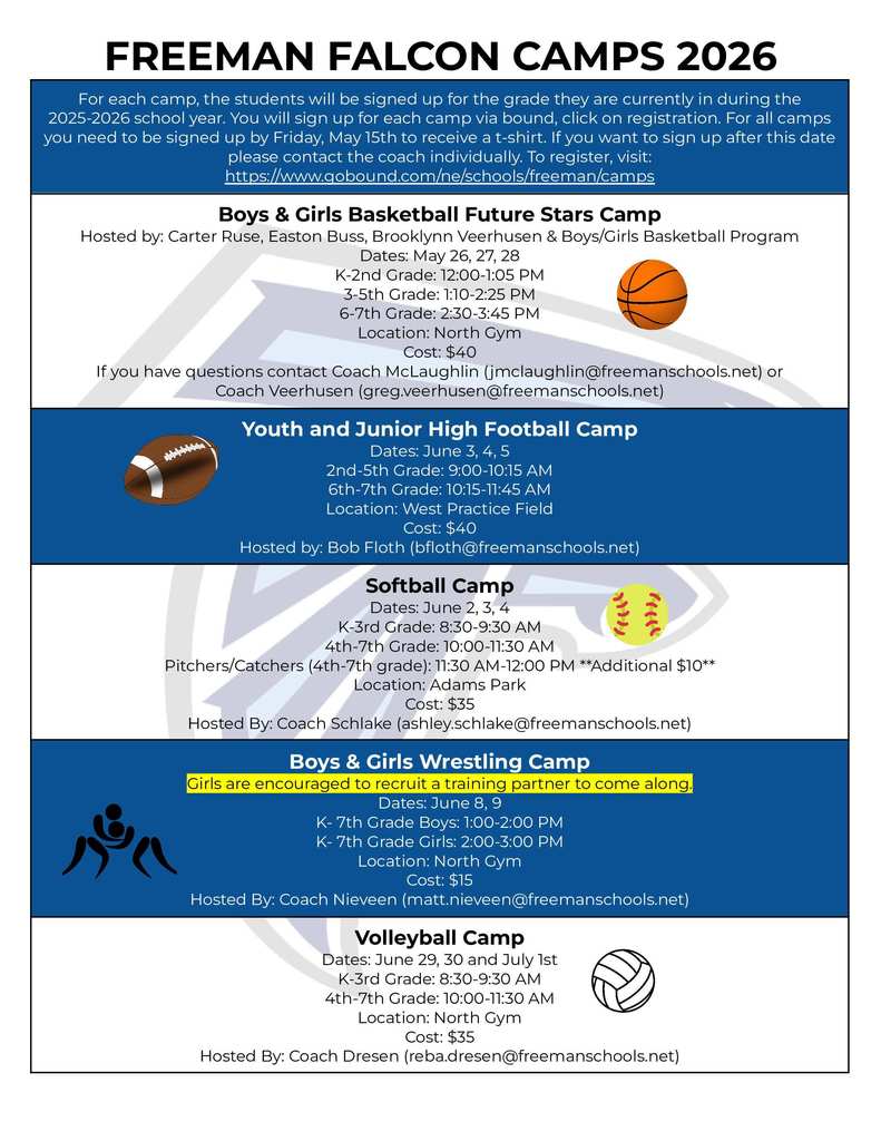 Summer Registration