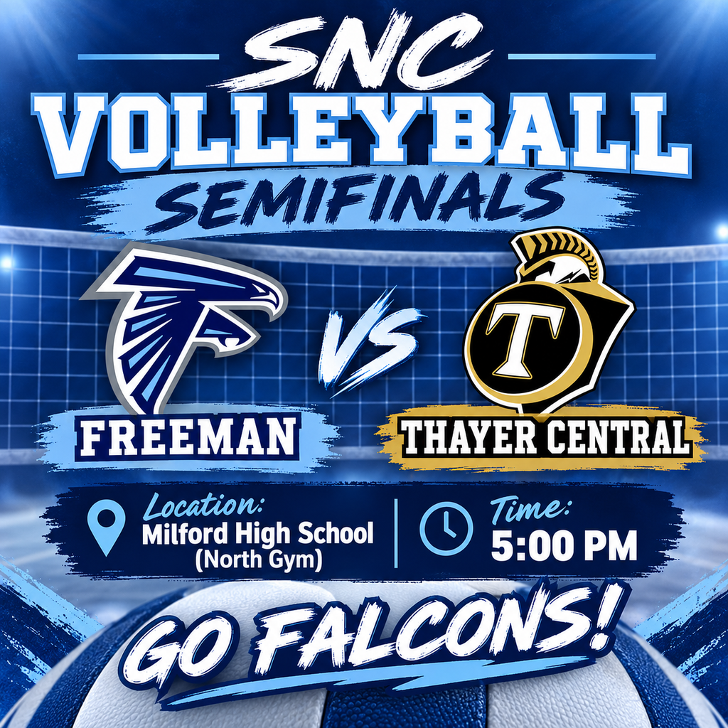 SNC Semifinals Volleyball Freeman vs. Thayer Central