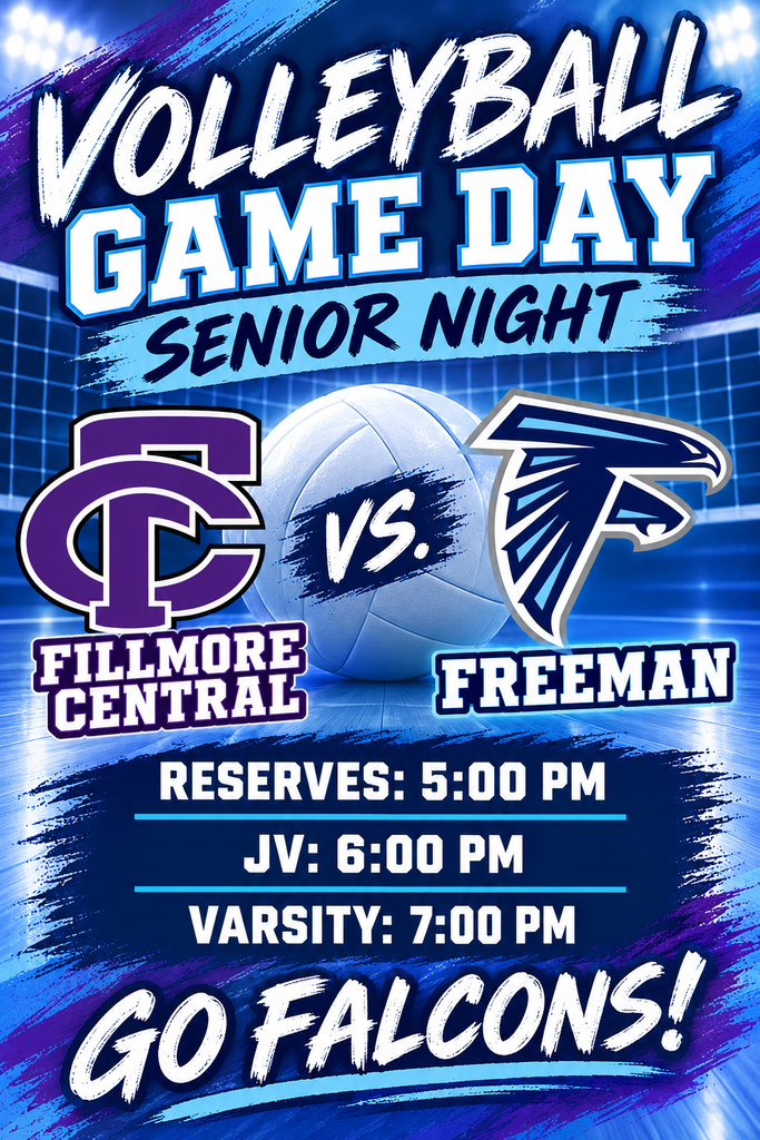 Volleyball game day vs. Fillmore Central