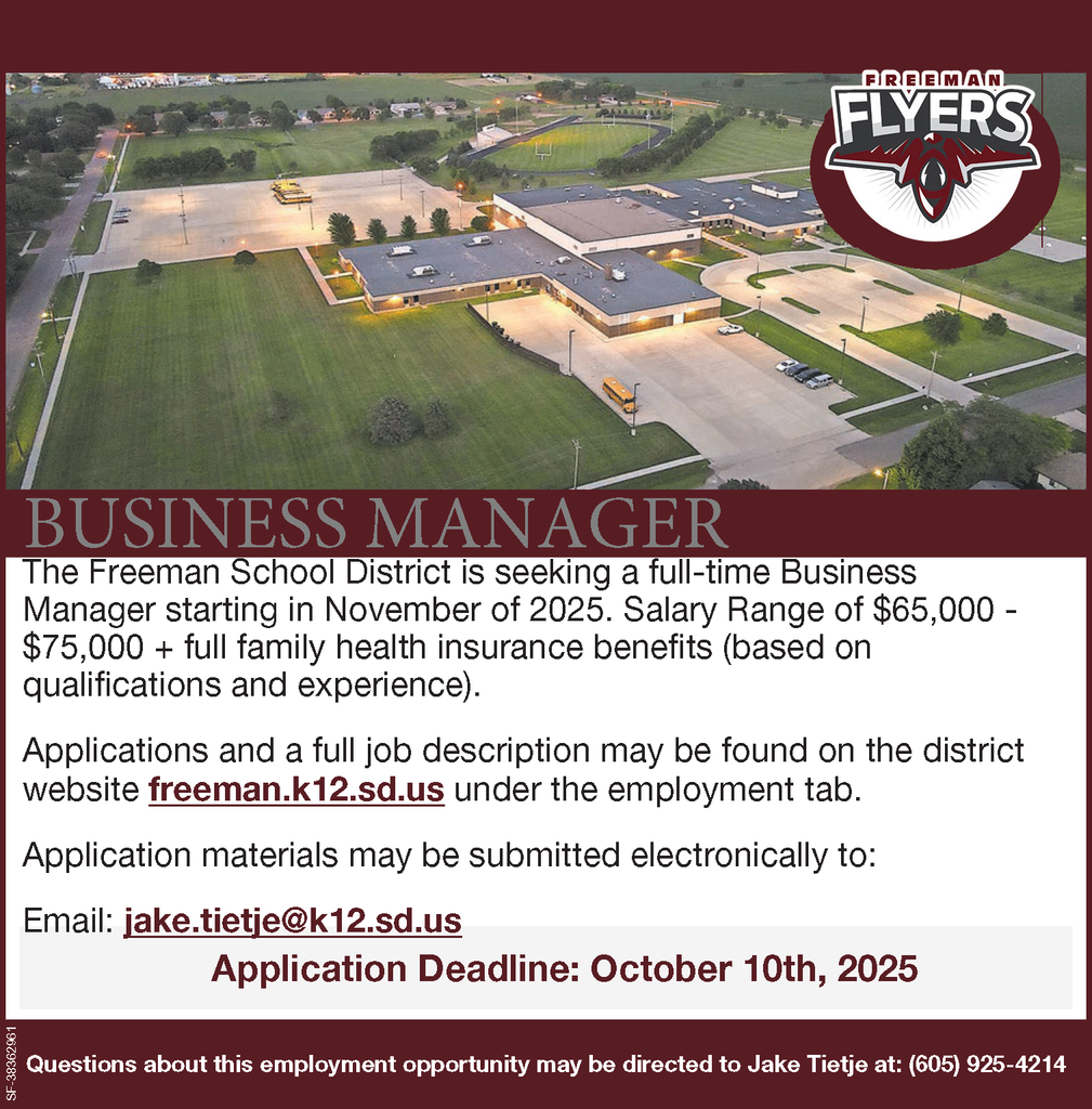 Business Manager Job Listing