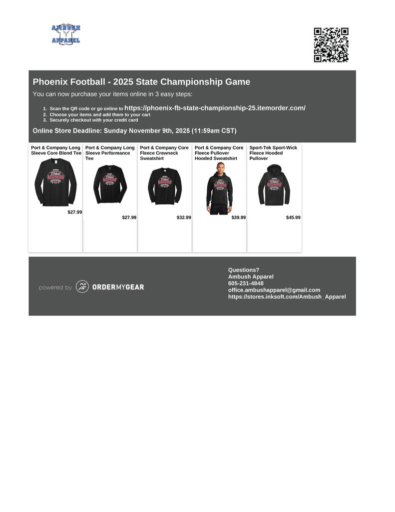 Phoenix State FB Order Flyer p2