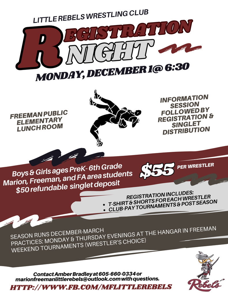 little rebels wrestling flyer