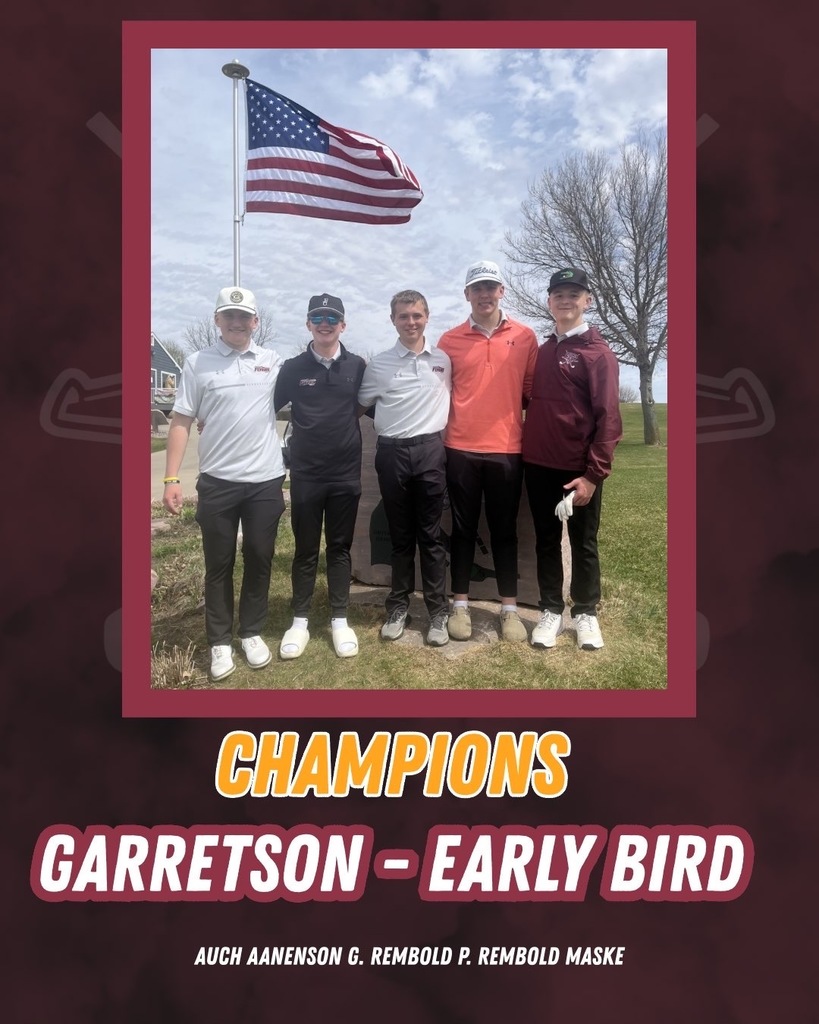 Congrats to the Freeman varsity golf team on their championship day in Garretson. Tannen Auch won the individual championship as well! Great start to the season! 