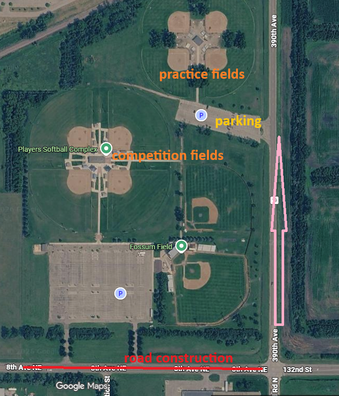 26 state softball map