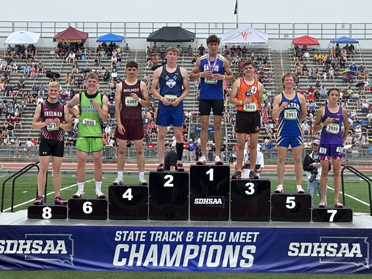 Miller 8th place 800 M