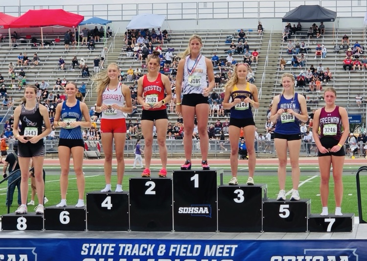 RP 300m hurdles 7th