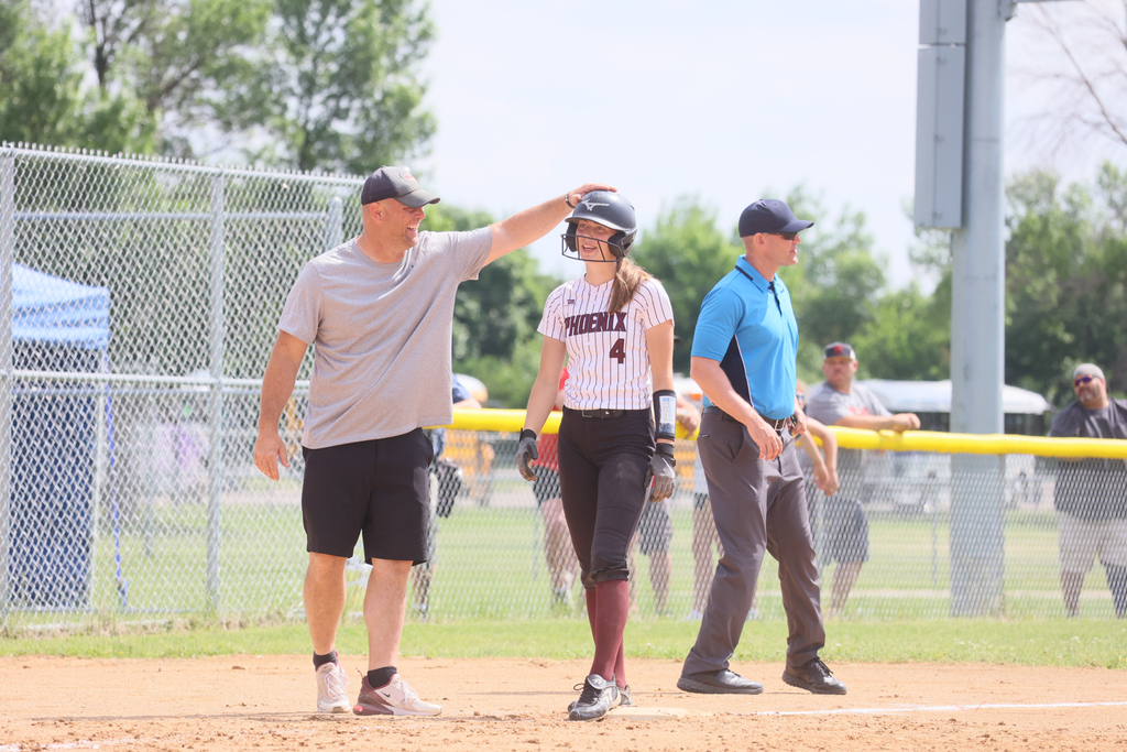 Coach Weier and Izzy Waltner