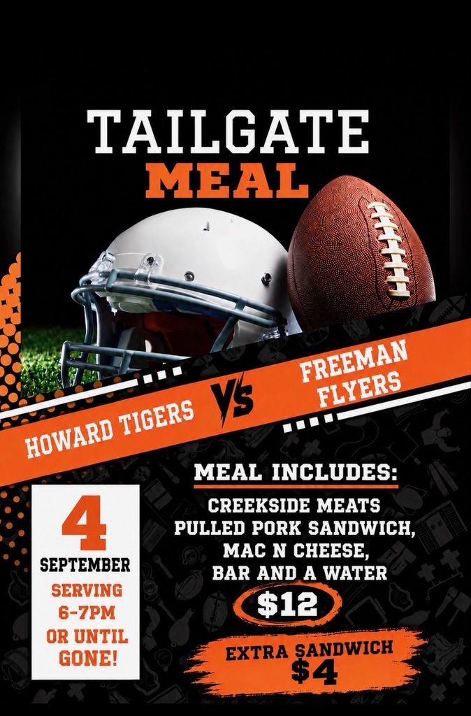 Howard tailgate meal
