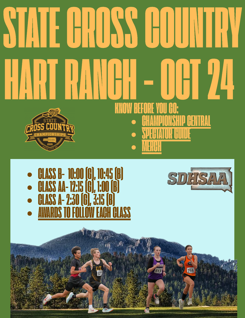 SDHSAA State Cross Country Flyer