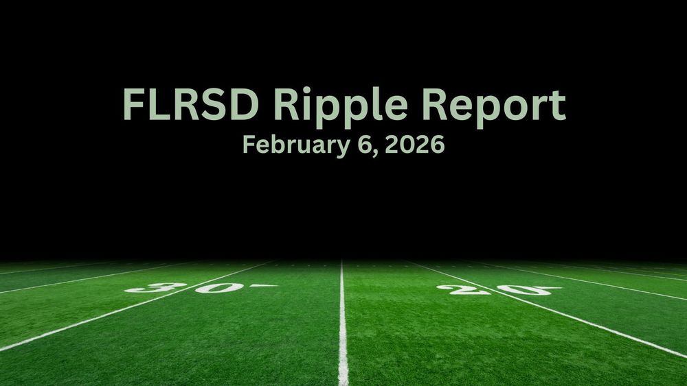 A football field at the 25 yard mark.