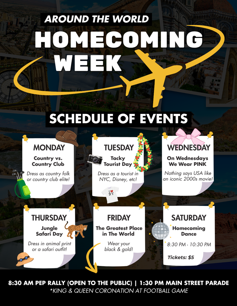 Fremont-Mills Homecoming Week Schedule