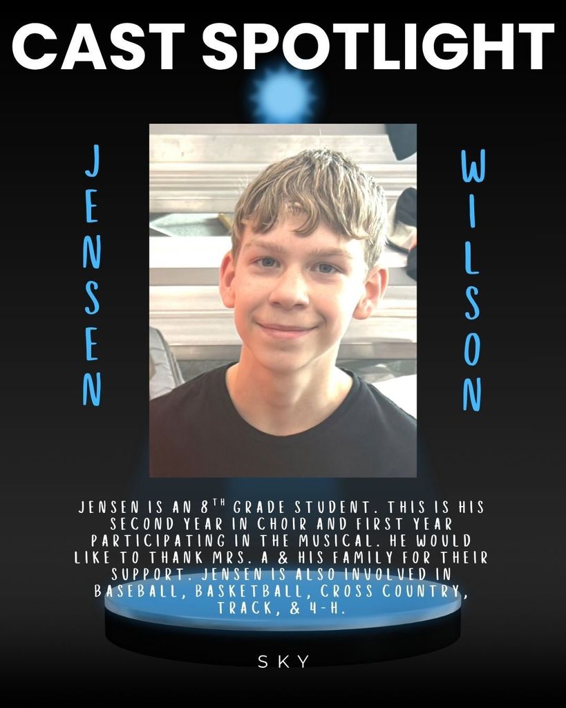Cast Spotlight for Jensen Wilson
