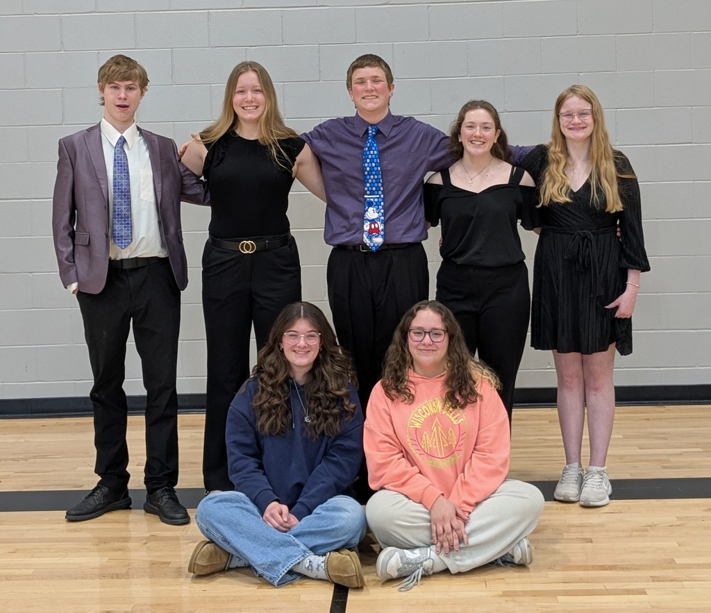 Fremont-Mills Instrumental Music students posing for a photo at the IHSMA Solo/Small Ensemble Festival
