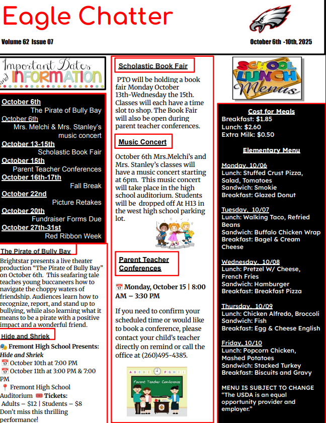 Eagle Chatter Week of October 6, 2025