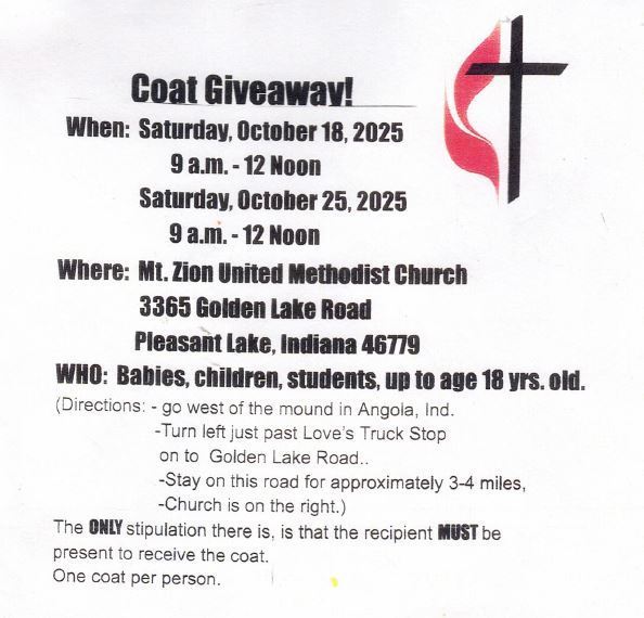 Coat Giveaway