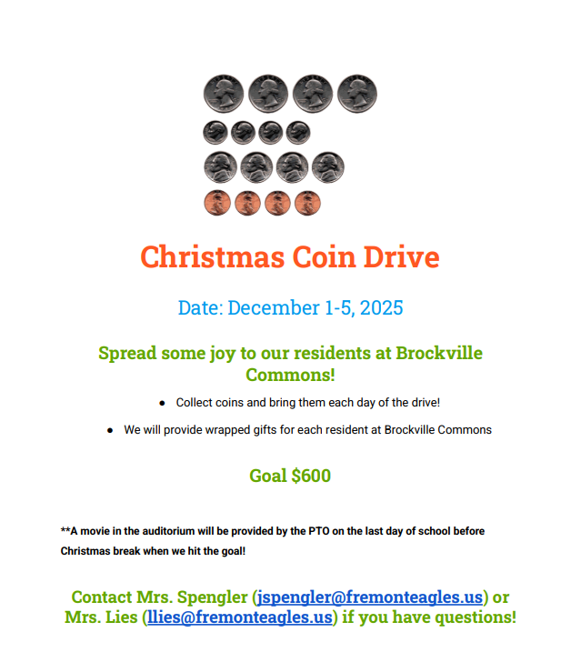 Christmas Coin Drive Information