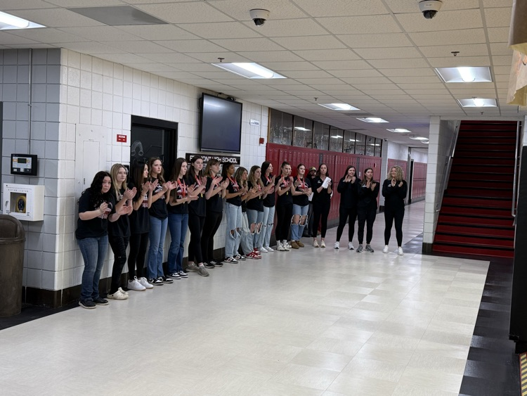 Girls Basketball Celebration 