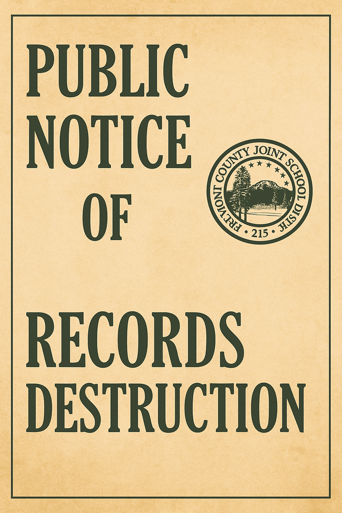 Record Destruction Notice
