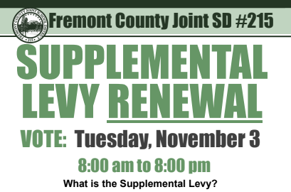 a picture of a flyer with information about a supplemental levy renewal