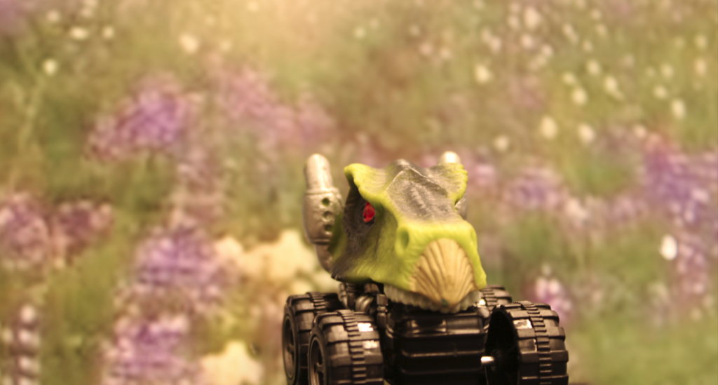Trex frolicking in the field