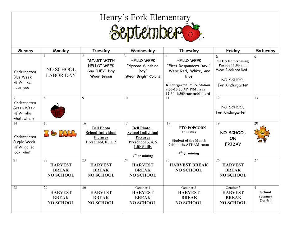 September Calendar