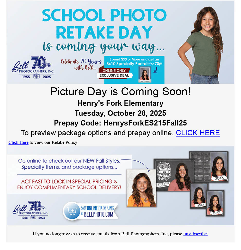 Picture Retake Flyer