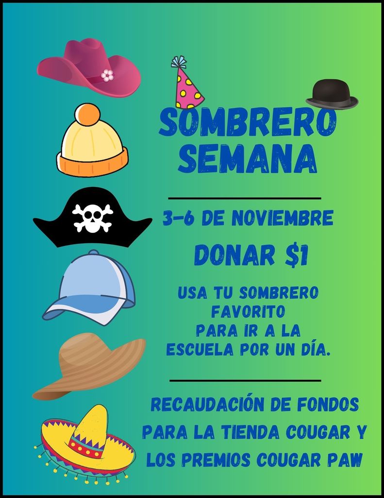 Hat Week Flyer Spanish