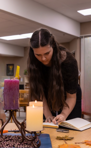 Pictures of honor society induction