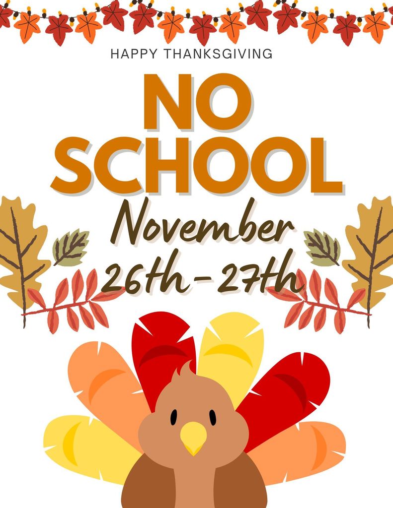 No School Thanksgiving Flyer