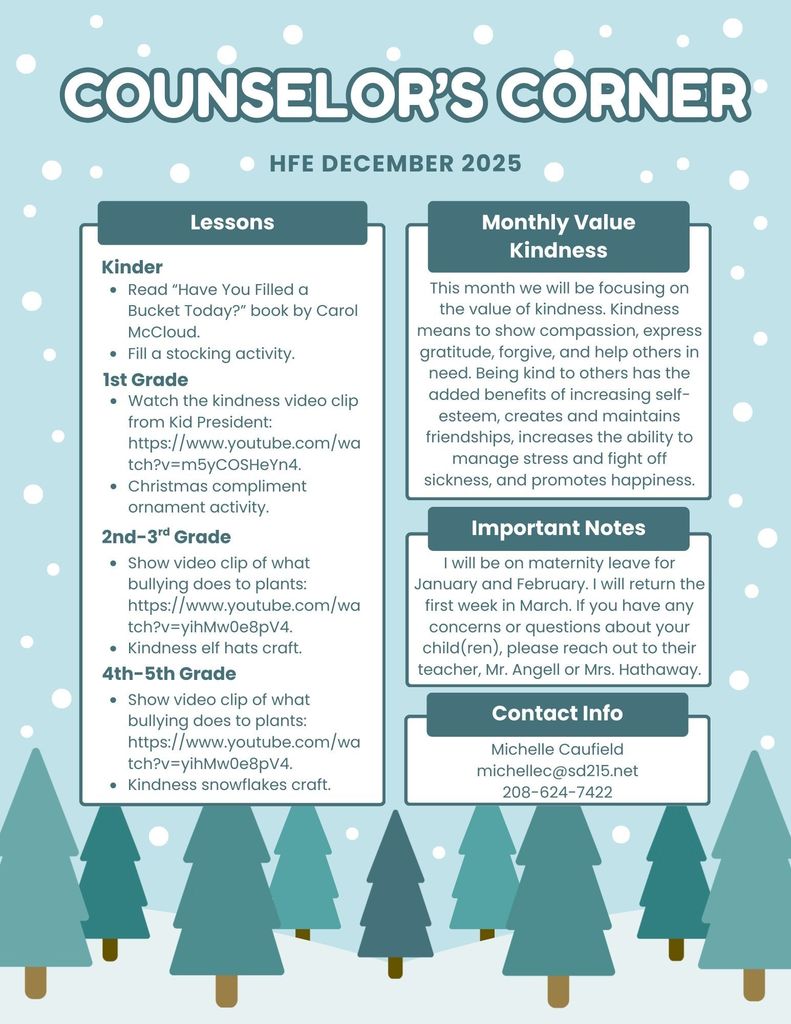 December Counselor's Corner English