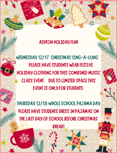 Ashton Holiday Fun!
