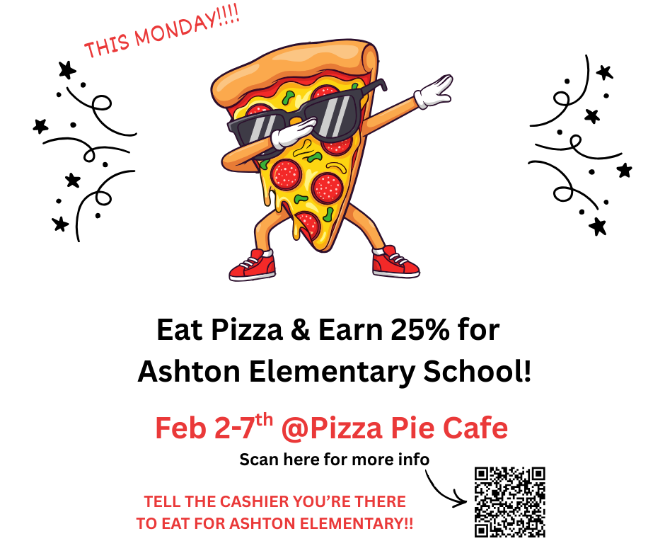 PTP pizza fundraiser poster