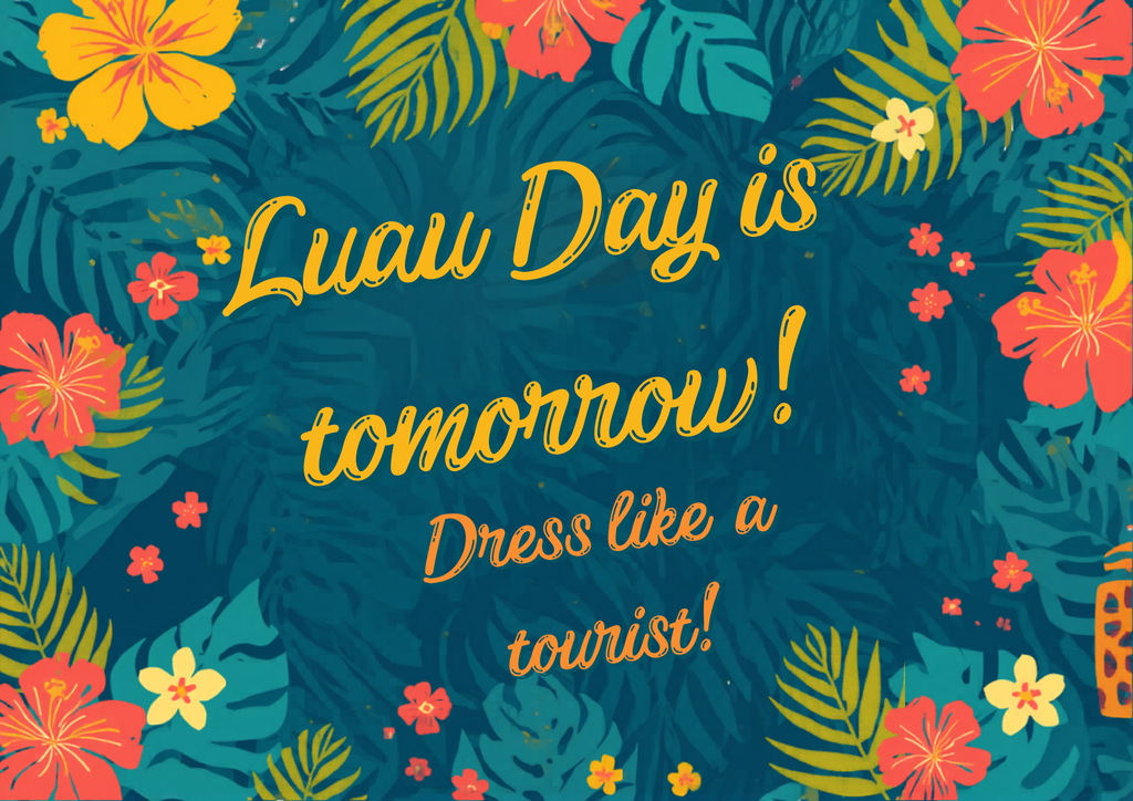 Luau Day Flyer
