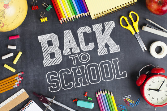 picture with words back to school 