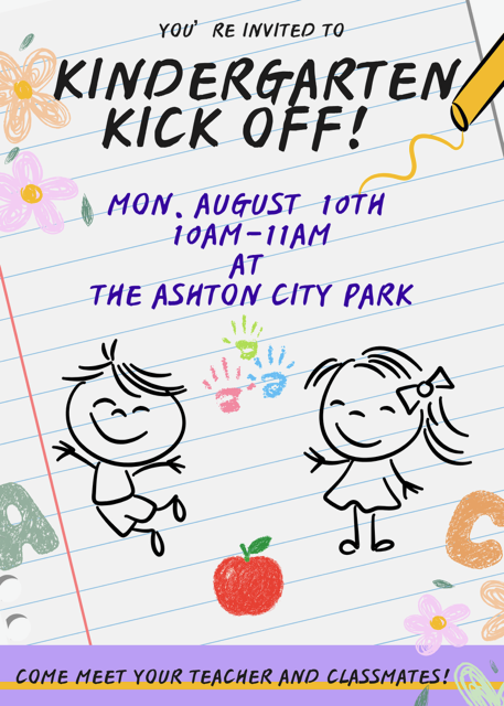 Kindergarten Kick Off!
