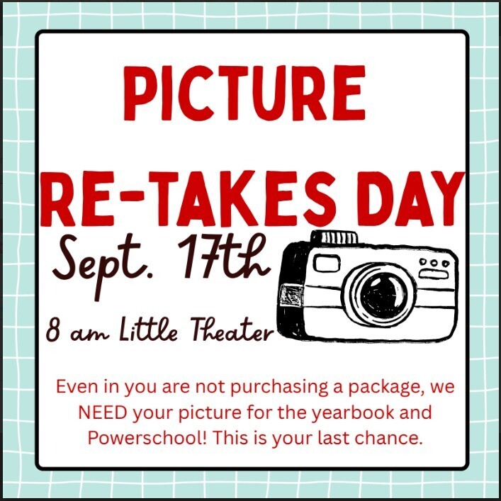 SFHS Picture Retakes Flyer